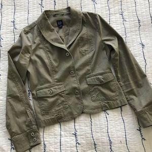 GAP Army Green Jacket as NEW Size 10